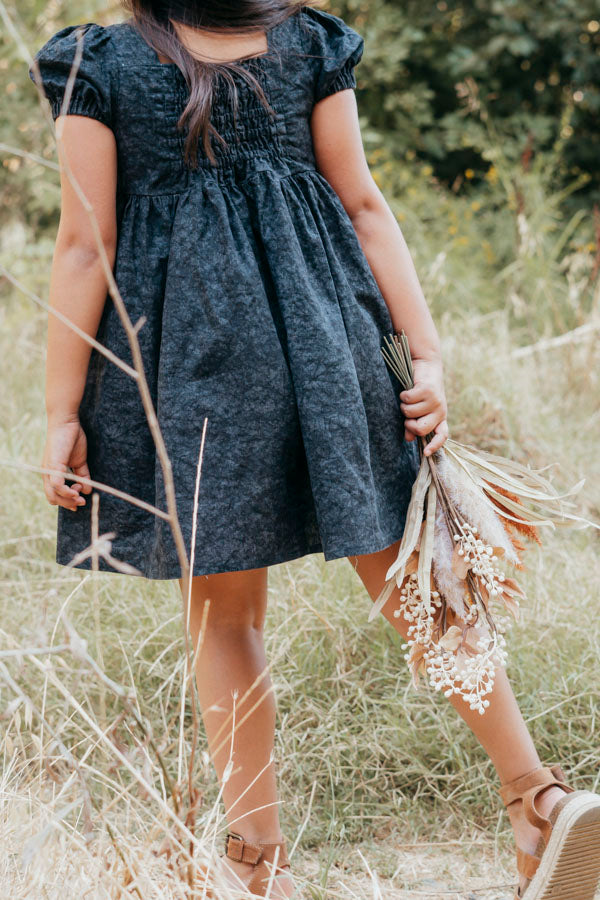 Distressed Black Dress