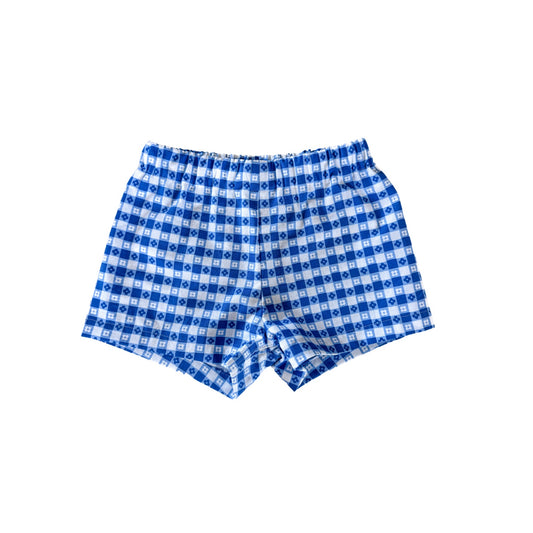 Floral gingham shorts