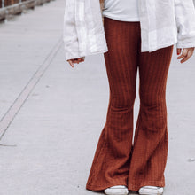 Load image into Gallery viewer, Burgundy Bell Bottoms
